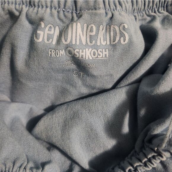 Girl's 5 Years Yellow Blue Lot od 3 Pieces  2 Dresses & Overall - Picture 3 of 16